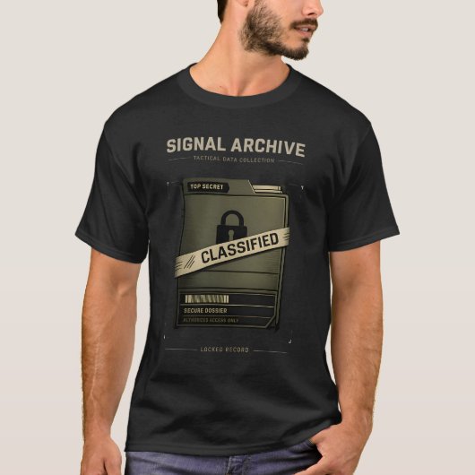 Signal Archive 009 — Classified Dossier File Tee Tシャツ (正面)