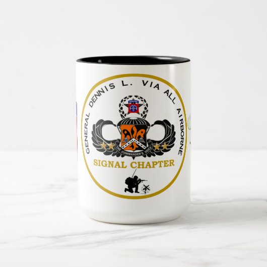 Signal Chapterコーヒーマグ章のロゴ ツートーンマグカップ (中央)