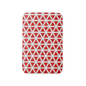 Signal Flux – Red & White Modern Design バスマット (正面縦)