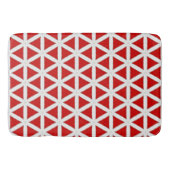Signal Flux – Red & White Modern Design バスマット (正面)