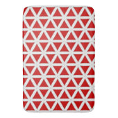 Signal Flux – Red & White Modern Design バスマット (正面縦)