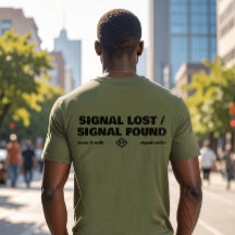 Signal Lost Signal Found 裏面テキストスローガン