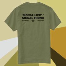 Signal Lost Signal Found 裏面テキストスローガン