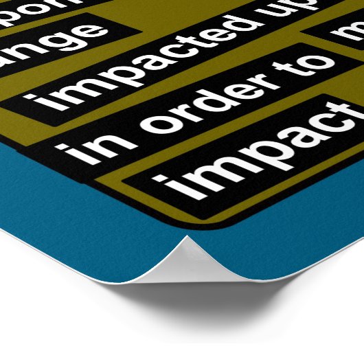 Signal Wordsポスター ポスター (角)