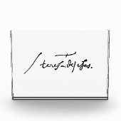 Signature by St. Theresa of Avila Heilige Theresa フォトブロック (正面)