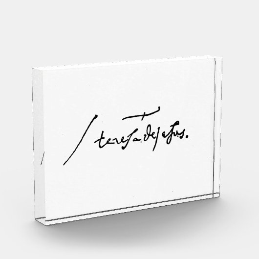 Signature by St. Theresa of Avila Heilige Theresa フォトブロック (左)