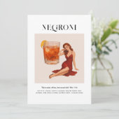 Signature Cocktail | Aries Zodiac Birthday 招待状 (スタンド正面)