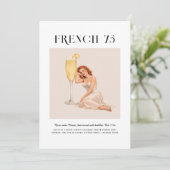 Signature Cocktail | Cancer Zodiac Birthday 招待状 (スタンド正面)