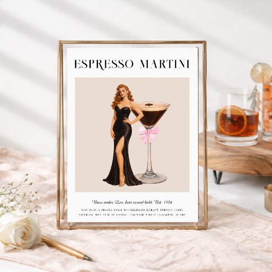 Signature Cocktail | Leo Zodiac Birthday 招待状