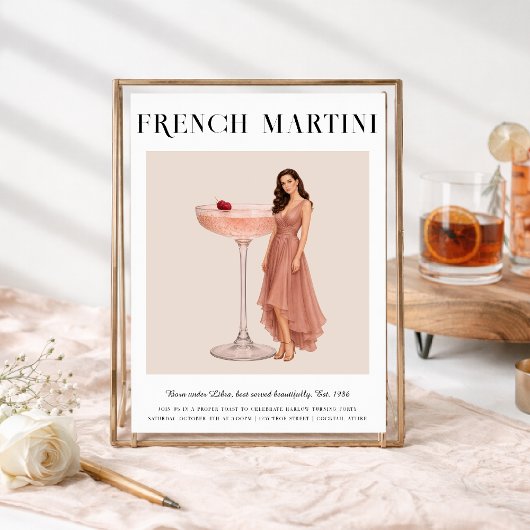 Signature Cocktail | Libra Zodiac Birthday 招待状