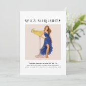 Signature Cocktail | Sagittarius Zodiac Birthday 招待状 (スタンド正面)