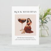 Signature Cocktail | Scorpio Zodiac Birthday 招待状 (スタンド正面)