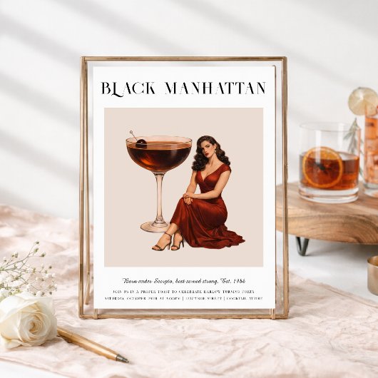 Signature Cocktail | Scorpio Zodiac Birthday 招待状