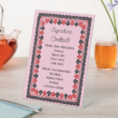 Signature Cocktails Pedestal Sign 台座サイン (インサイチュ)