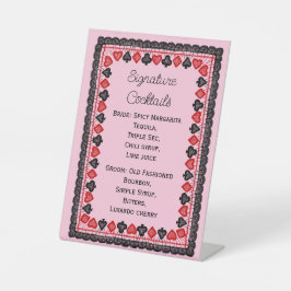 Signature Cocktails Pedestal Sign 台座サイン