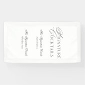 Signature Cocktails Wedding Bar Sign 横断幕 (横)