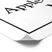 Signature Drink Sign for 結婚'sバーMartini ポスター (角)