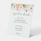 Signature Drinks 素朴 Autumn Sign 台座サイン (正面)