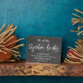 Signature drinks chalkboard sign Tabletop Plaque フォトプラーク (側面)