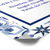 Signature Drinks Mediterranean Wedding Reception ポスター (角)