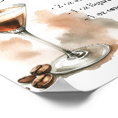 Signature Drinks Signs | Espresso Martini ポスター (角)