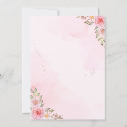 Signature Elegance Wedding Invitation 招待状 (裏面)