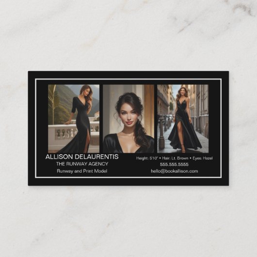 Signature Model Business Card | Mini Comp Cards 名刺 (裏面)