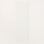 Signature Monogram Simple Elegant Ivory Yoga Mat ヨガマット (裏面)