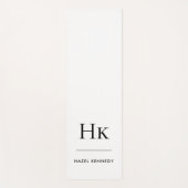 Signature Monogram Simple Modern Chic Monogrammed ヨガマット (正面)