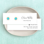 Signature Script Stud Earring Jewelry Display Card