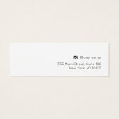 Signature Script Stud Earring Jewelry Display Card (裏面)
