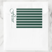 Signature Stripe Closure Sticker Tropical Modern 長方形シール (バッグ)