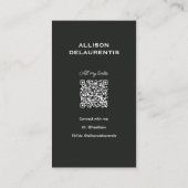 Signature Talent Business Card | QR Code 名刺 (裏面)