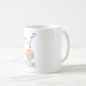 signe astrologique Poissons コーヒーマグカップ (正面右)