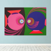 Signe des Poissons  キャンバスプリント (インサイチュ (ウッドフロア))