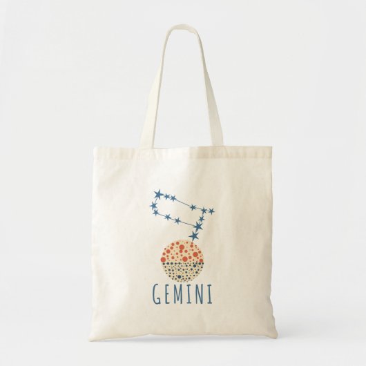 signe du zodiaque Gémini トートバッグ (正面)