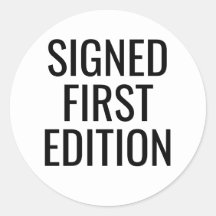 SIGNED FIRST EDITIONサインされた本のシール