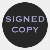 SIGNEDCOPY ラウンドシール (正面)