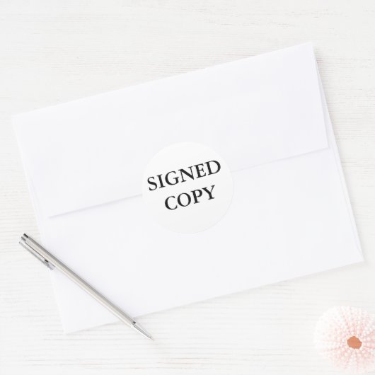 SIGNEDCOPY ラウンドシール (封筒)