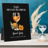 Signet de bar pour cocktail Aperol Spritz フォトプラーク (側面)