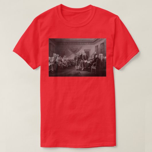 Signing The Declaration of Independence Tシャツ (デザイン正面)