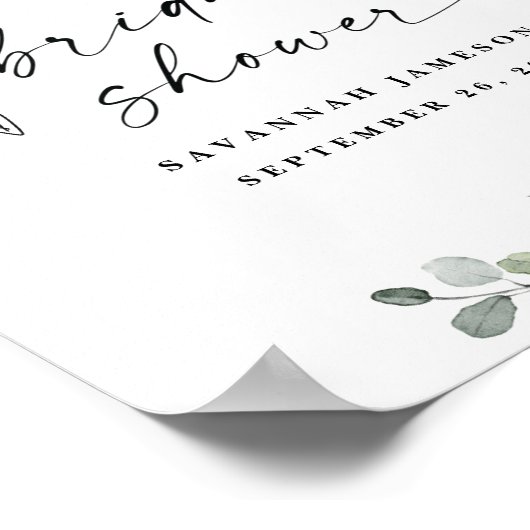 "Signo de bienvenida para la fiesta de despedida d ポスター (角)