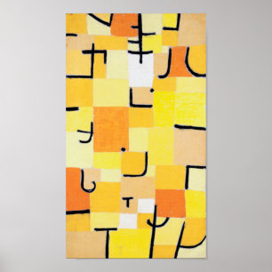 Signs in Yellow, Paul Klee ポスター