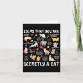 Signs That You Are Secretly A Cat  カード (正面)