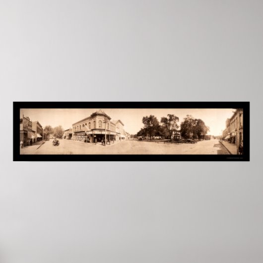 Sigourney Iowa写真1908 ポスター (正面)