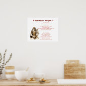 Sigrdrifaの祈りの言葉ポスター ポスター (キッチン)