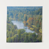 Sigulda Autumn in Picturesque Gauja River Valley タペストリー (正面)