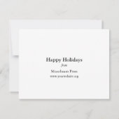 Sigwalt letterpress印刷プレスのグリーティングカード サンキューカード (裏面)