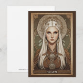 Sigyn Norse Goddess Art Flat Thank You Card サンキューカード (正面/裏面)