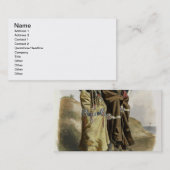 Sih-ChidaおよびMahchsi-Karehde、Mandanのインディアン、pla 名刺 (正面/裏面)